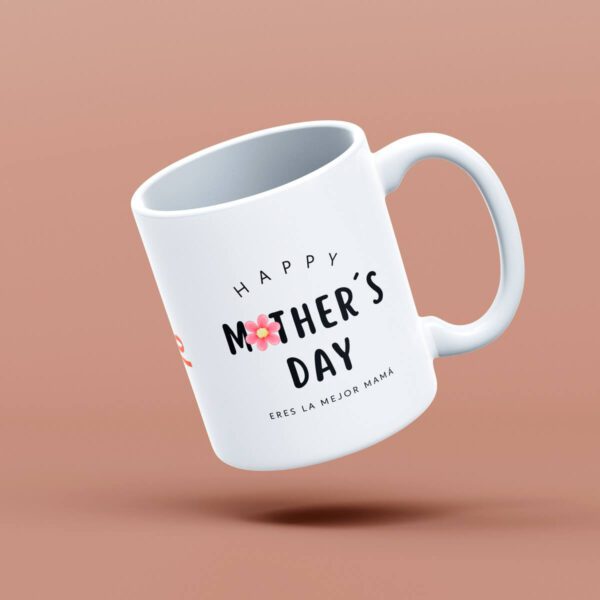 Taza con mensaje en inglés “Happy Mother’s Day” para regalo internacional